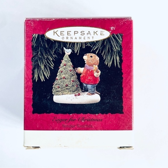 Hallmark Keepsake Tree Ornament Tender Touches Eager For Christmas 1994 - Picture 3 of 8